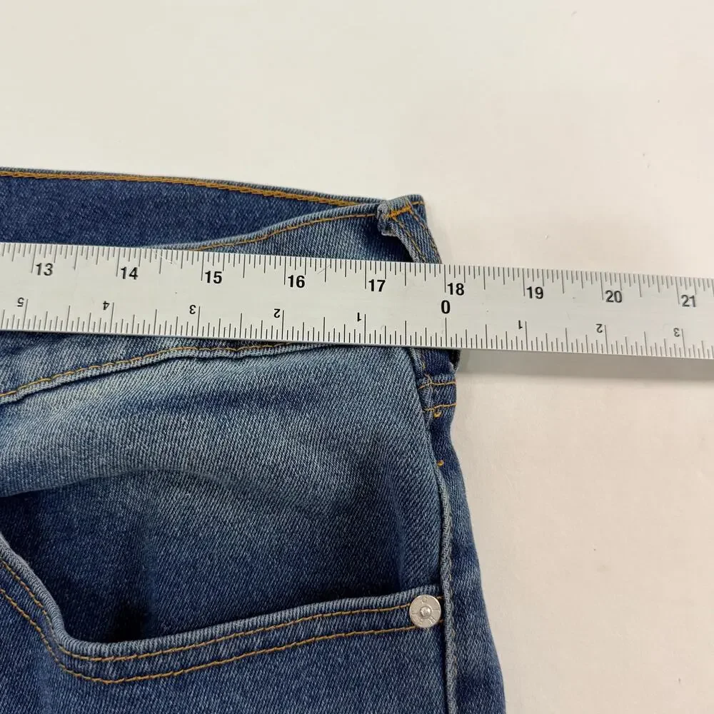 True Religion Geno Relaxed Slim Jeans 33 Streetwear Denim Dark Blue *flaw
